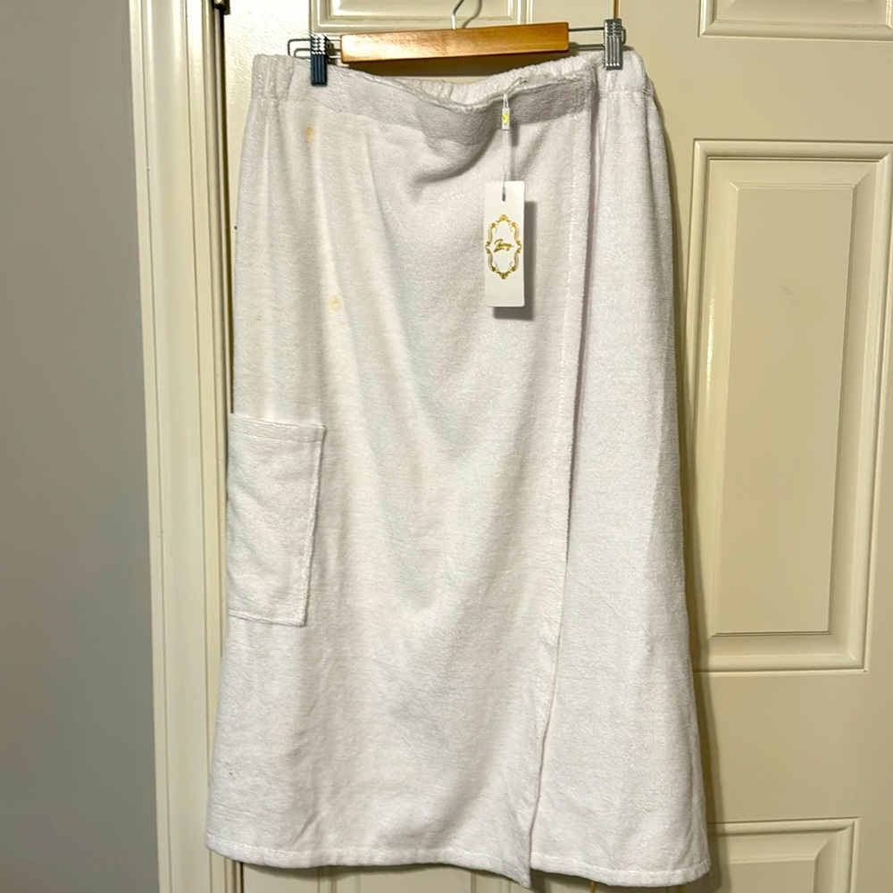 Swim Cover-up White Terry